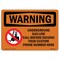 Signmission Safety Sign, OSHA WARNING, 5" Height, 7" Width, Underground Gas Line Call Custom Before, Landscape OS-WS-D-57-L-12876 - alternate 1